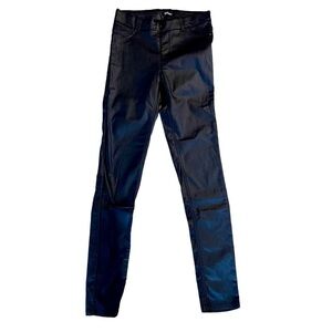 SUKO Jeans Faux Leather Pull On Black Pant Size 8